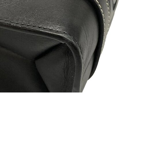 Auth Chloe Woody Small Tote Bag Black Smooth Calfskin - Picture 8 of 10